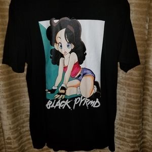 Black Pyramid Girl Box Graphic T Shirt Size XL